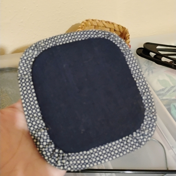 10 for $10 Festive Woven Basket with Fabric Coasters - Picture 4 of 8